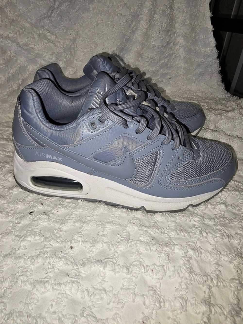 Nike Air Max Command Grey White Sneakers Blue & White US 6.5